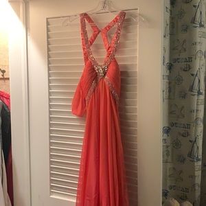 Beautiful Long Mac Duggal Evening Gown